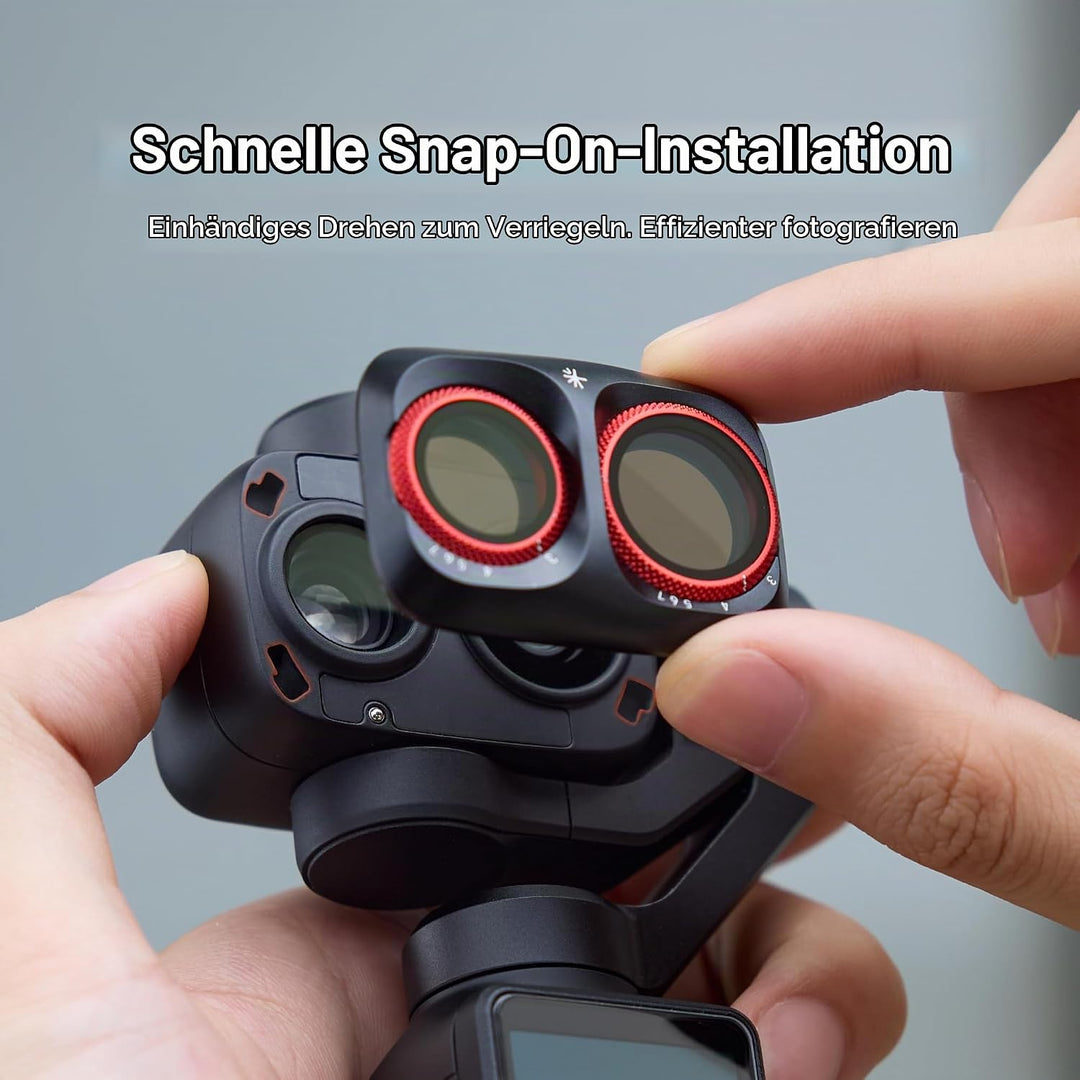 PGYTECH Magnetischer Black Mist 1/4 Filter für DJI Osmo Pocket 4 Pro, Black Mist 1/4 Filter