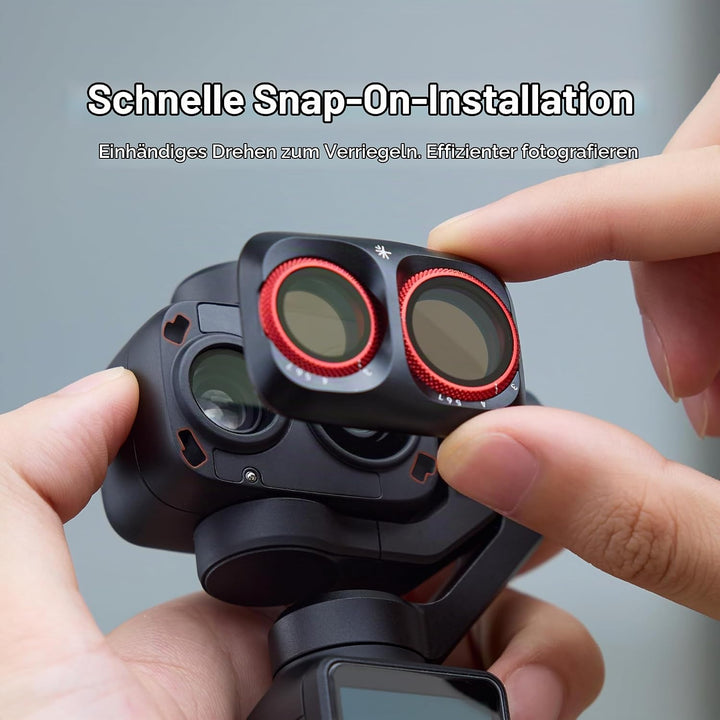 PGYTECH Magnetischer Black Mist 1/4 Filter für DJI Osmo Pocket 4 Pro, Black Mist 1/4 Filter