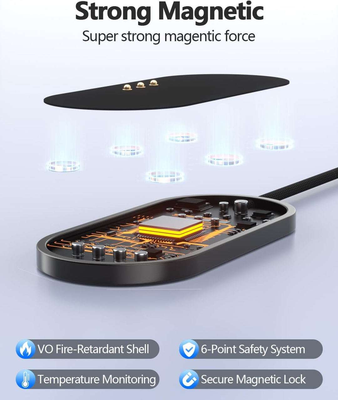 Magnetisches drahtloses Ladegerät für iPad Pro 11inch, 27W Schnelllade Smart Connector Legierung dra