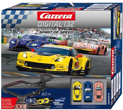 Carrera Digital 132 I Spirit of Speed Rennbahn-Set | Rennbahnen und lizensierte Slotcars | bis zu 6