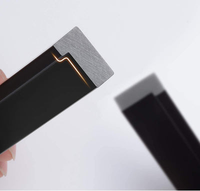 Qrity 2 Stück Aluminiumlegierung Möbelgriff Stangengriff Gesamtlänge 600 mm Küchengriff Schrankgriff