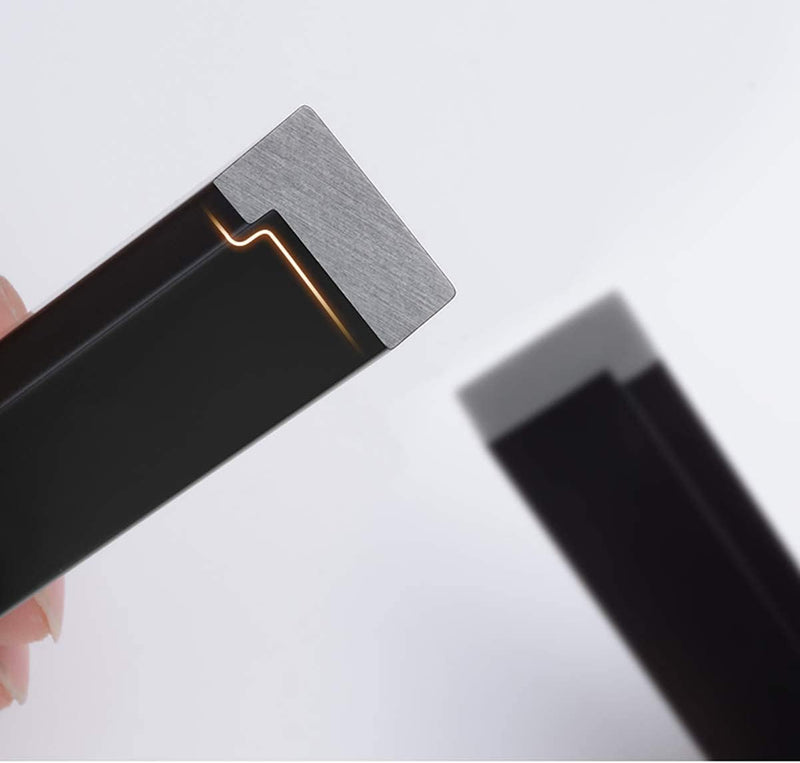 Qrity 2 Stück Aluminiumlegierung Möbelgriff Stangengriff Gesamtlänge 600 mm Küchengriff Schrankgriff