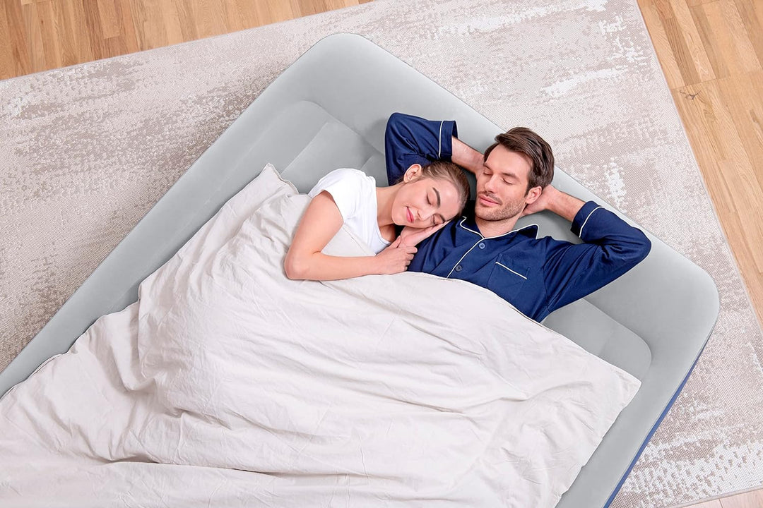 Bestway TriTech Luftbett Vento mit integrierter Elektropumpe Double XL/Mid 203 x 152 x 46 cm