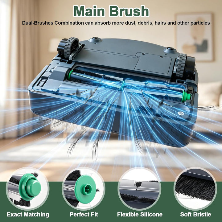 Ersatzteile für Vorwerk Kobold VR200 VR300 Roboterstaubsaugerzubehör - Hepafilter Allergiefilter und