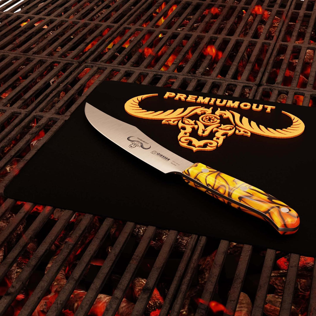 GIESSER seit 1776 - Made in Germany - Zubereitungsmesser 16 cm Spicy Orange, PremiumCut Veggie No 1,