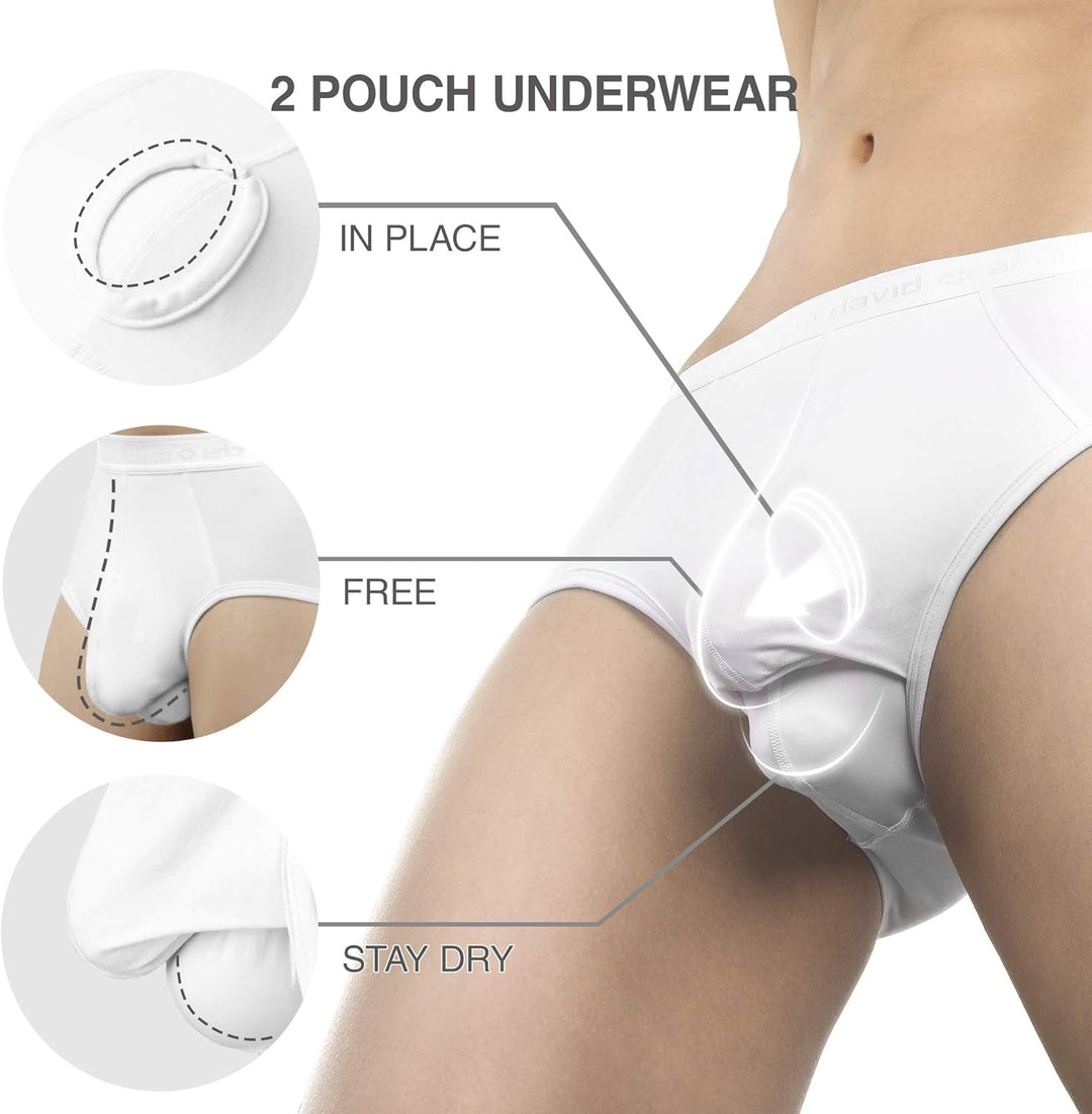 DAVID ARCHY Herren Boxershorts Mehrfachpack, Mirco Modal Stretcken Klassischer Retroshorts, Unterhos