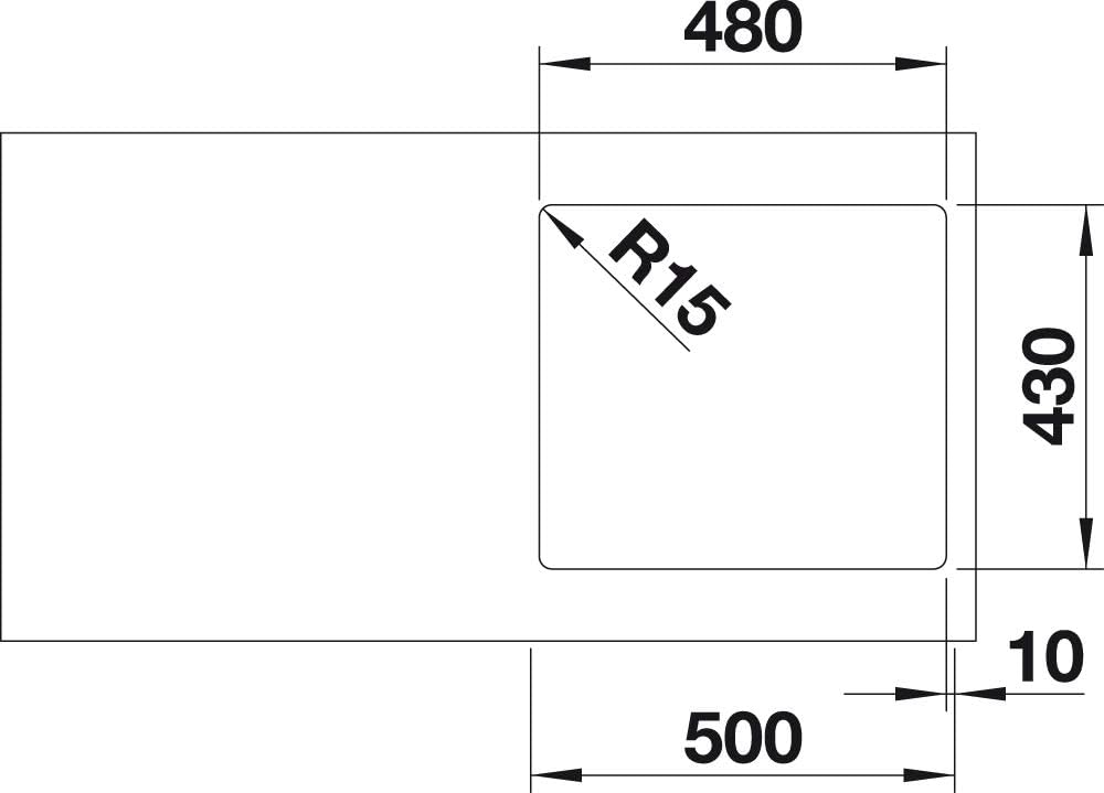 BLANCO ANDANO 450-IF | Edelstahl | Einbauart: Einbau von Oben & Flächenbündig | ohne Ablauffernbedie