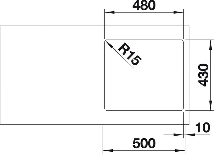 BLANCO ANDANO 450-IF | Edelstahl | Einbauart: Einbau von Oben & Flächenbündig | ohne Ablauffernbedie