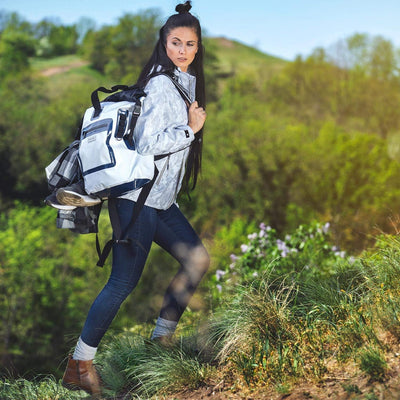 anndora Tarpaulin Rucksack 35 Liter Outdoor Rucksack wasserdicht - Weiss Weiss - 35 Liter, Weiss - 3