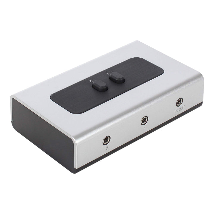 NETmate 2 Port 3,5 mm Stereo Manuelle Schaltbox AUX Audio Lautsprecher Selektor (Wandbefestigungsloc