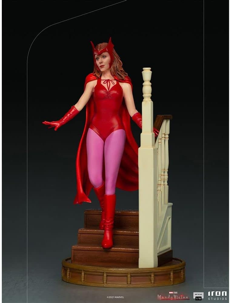 Iron Studios MARCAS49021-10 WandaVision Wanda Halloween Version 1:10 Figur Art Scale, Mehrfarbig