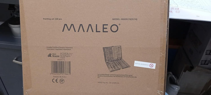 ISO TRADE Komplettes Malset im Koffer für Kinder 168 Einzelteile Mal- und Zeichenzubehör für Anfänge