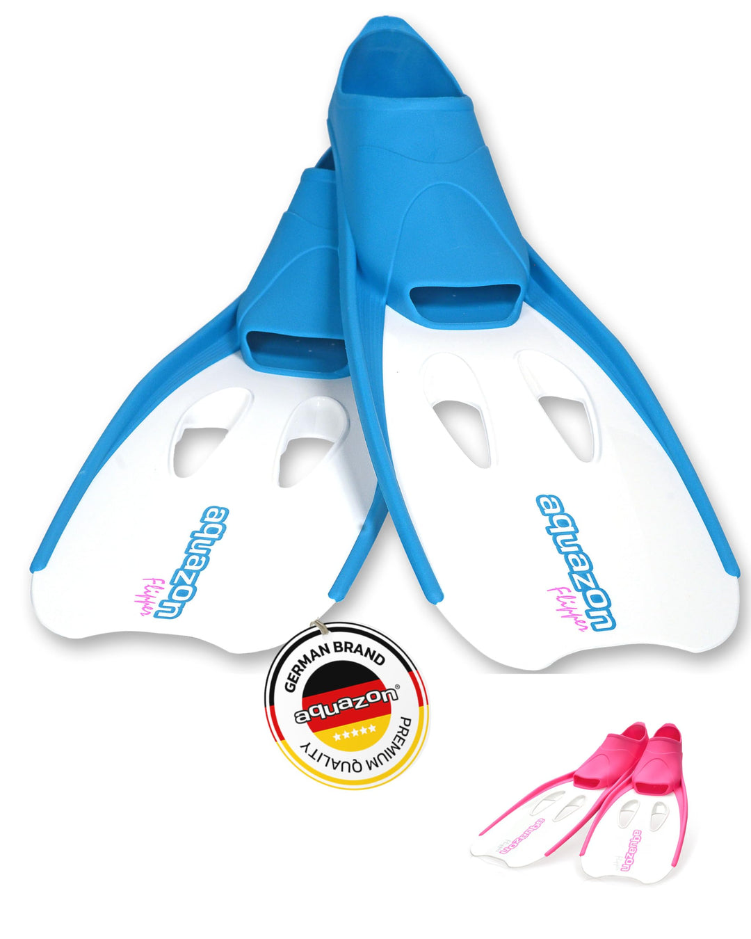 AQUAZON Flipper Flossen, Schnorchelflossen, Taucherflossen, Schwimmflossen für Kinder, Jugendliche,