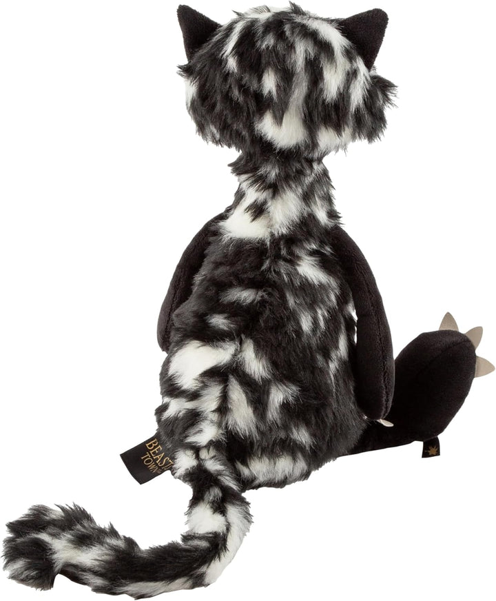 sigikid BEASTS, Kuscheltier für Erwachsene und Kinder, Katze Cat Macchiato, Schwarz/Weiss, 38057 Sch