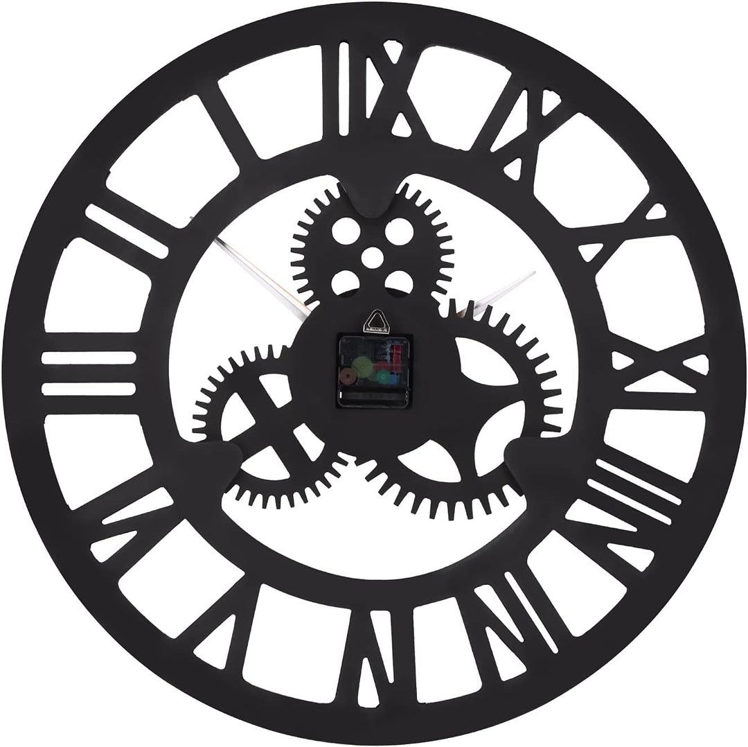 Wanduhr Ohne TickgeräUsche Lautlos 60cm Römische Ziffer Batterie Betriebene Quarz Gross Wanduhr Einf