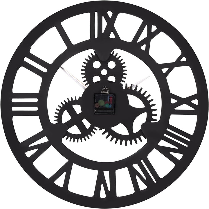 Wanduhr Ohne TickgeräUsche Lautlos 60cm Römische Ziffer Batterie Betriebene Quarz Gross Wanduhr Einf