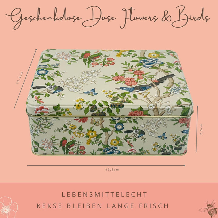 MediMuc Geschenkdose Design Design Sanderson- Liebevoll gestaltete rechteckige Vorratsdose - Motiv F