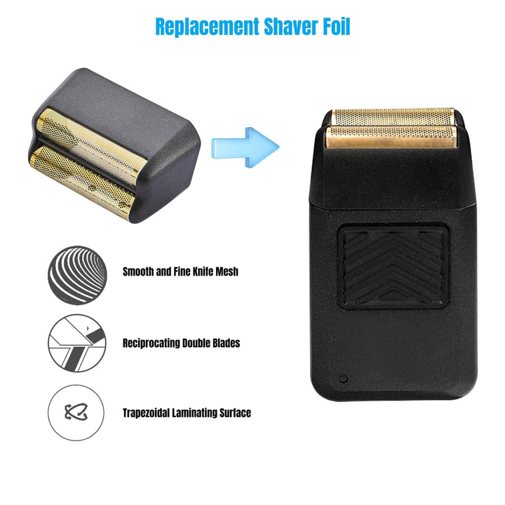 Ersatz Rasierköpfe kompatibel mit Wahl Foil Shaver (Black/2) Schwarz / 2, Schwarz / 2