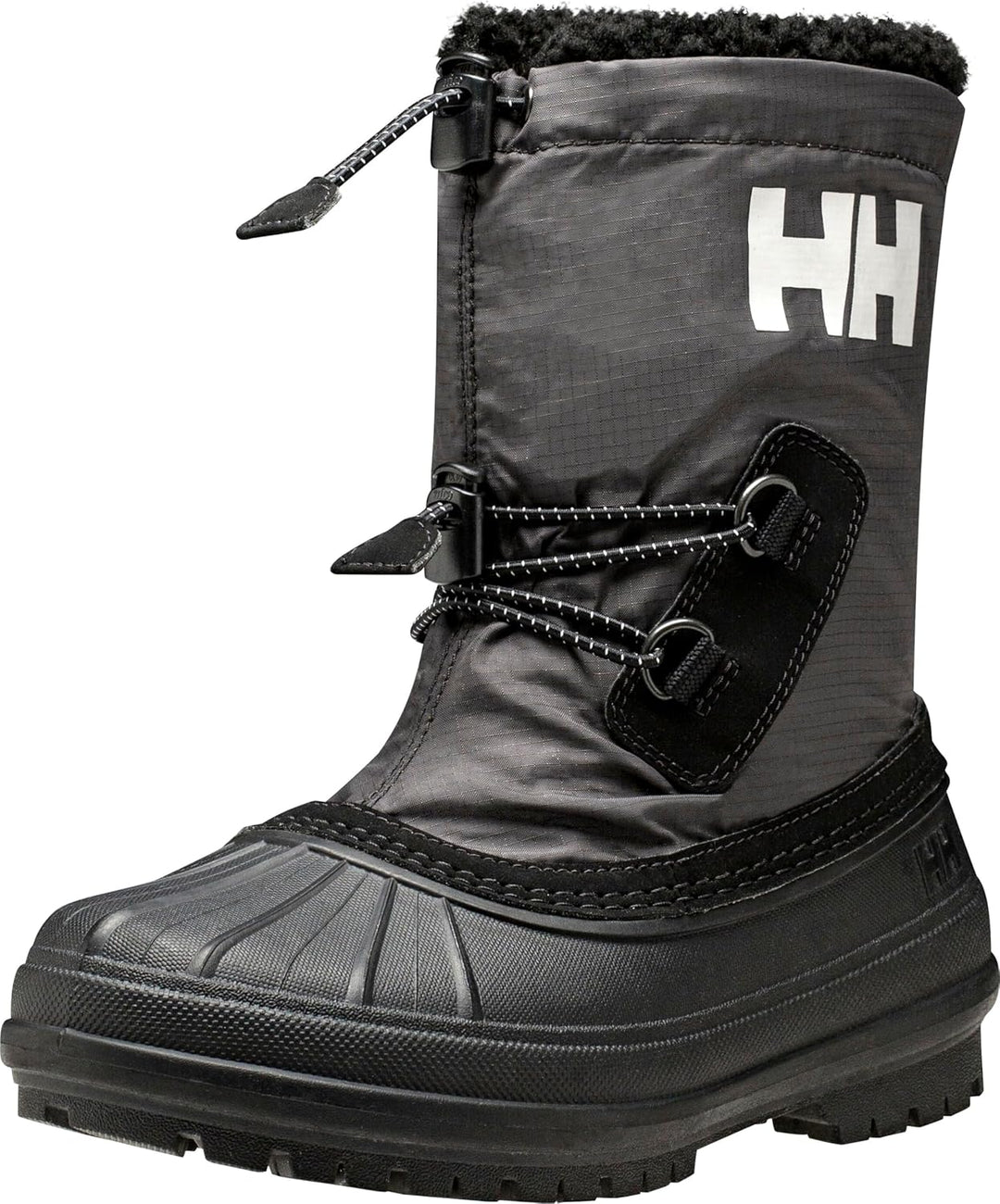 Helly Hansen Unisex Kinder Varanger Isolierte Winterstiefel, Black Light Grey