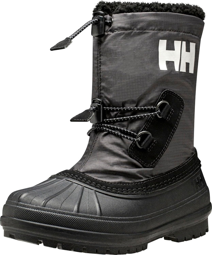 Helly Hansen Unisex Kinder Varanger Isolierte Winterstiefel, Black Light Grey