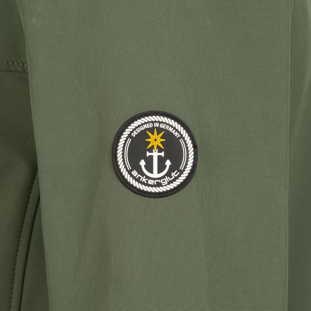Ankerglut Damen Softshellmantel Kurzmantel mit Kapuze Gefüttert Übergangsjacke #Ankerglutbrise Softs