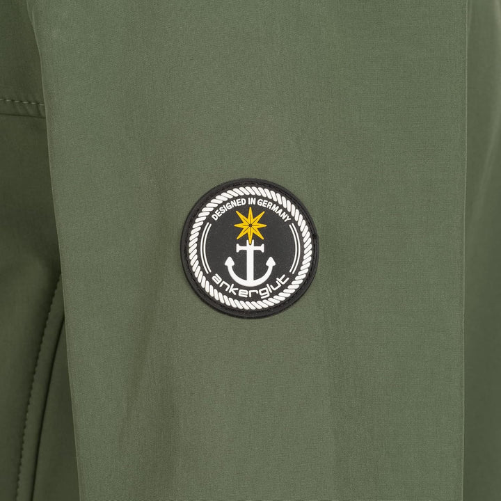 Ankerglut Damen Softshellmantel Kurzmantel mit Kapuze Gefüttert Übergangsjacke #Ankerglutbrise Softs