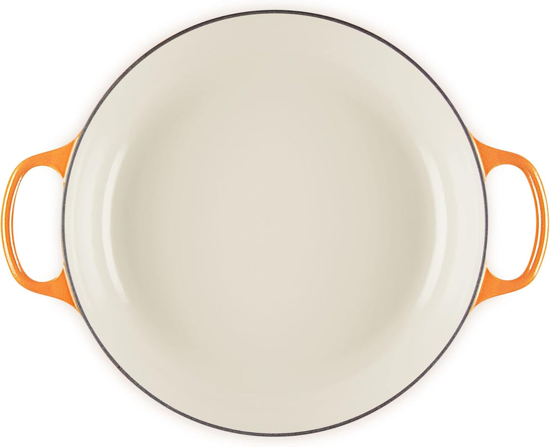 Le Creuset Flamme Dorée Flache Kasserolle, 32 cm Volcanic 4.7 Liter, Volcanic 4.7 Liter