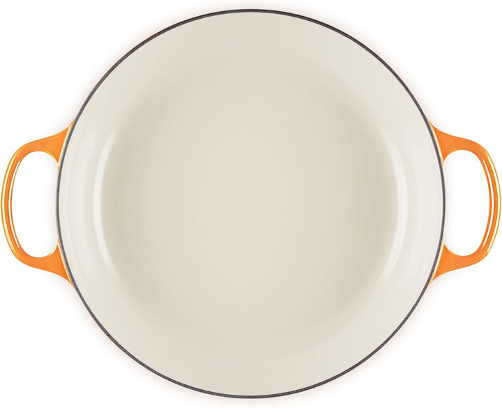 Le Creuset Flamme Dorée Flache Kasserolle, 32 cm Volcanic 4.7 Liter, Volcanic 4.7 Liter