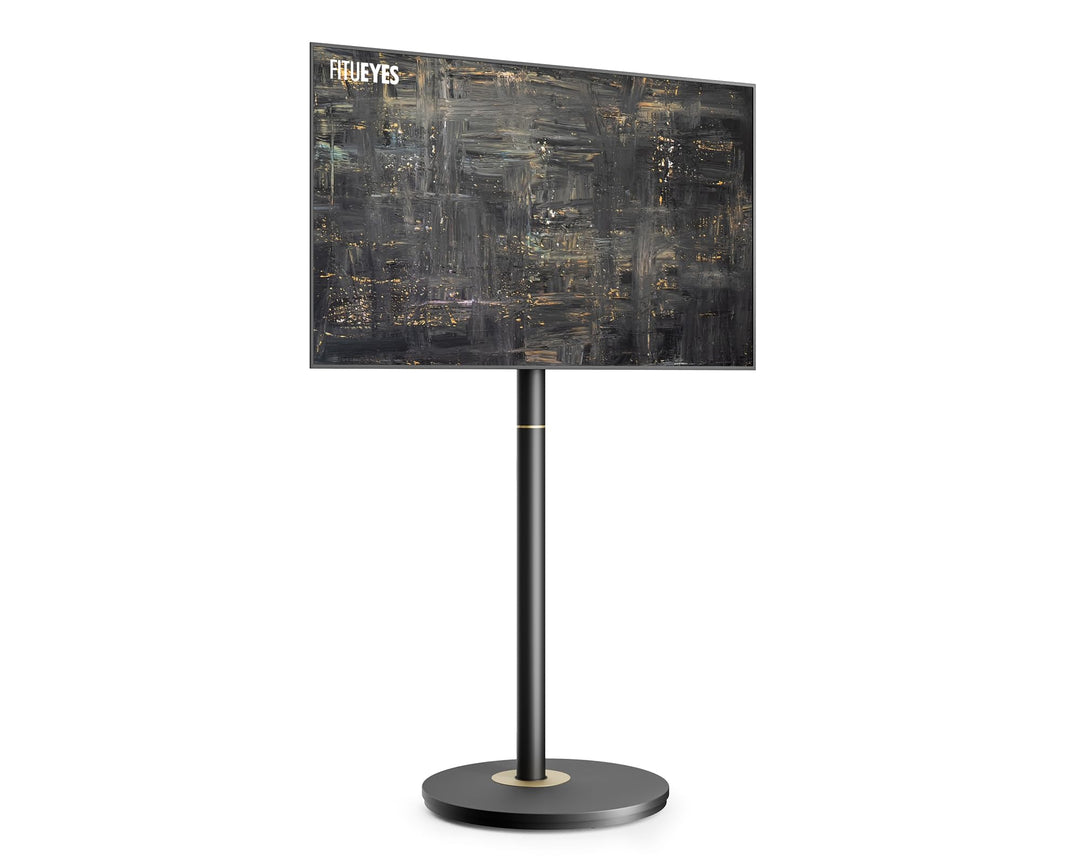 FITUEYES Design TV Ständer Rollbar für 32-65 Zoll Fernseher Mobiler TV Standfuss höhenverstellbar Mo