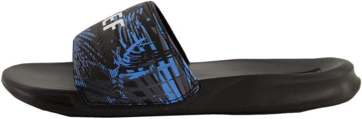 Reef Men's One Slide Flip Flop Sandal Grey Tan 40 EU Black Faded Palm, 40 EU Black Faded Palm