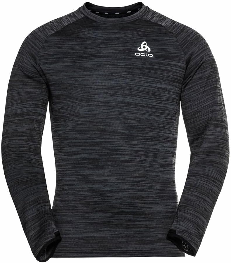 Odlo Herren Run Easy Warm_313612 Sweater (1er Pack) XL Black Melange, XL Black Melange