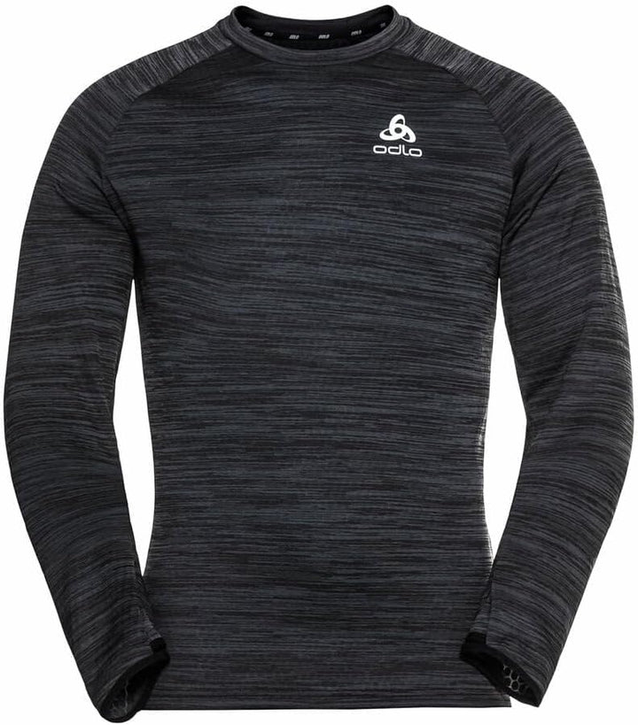 Odlo Herren Run Easy Warm_313612 Sweater (1er Pack) XL Black Melange, XL Black Melange