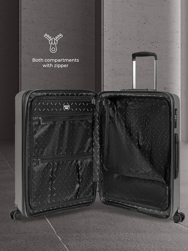 REDOLZ Mittelgrosser Hartschalen M+ Trolley | 46 x 30 x 66 cm | Koffer mit Dehnfalte von 82 auf 97 L