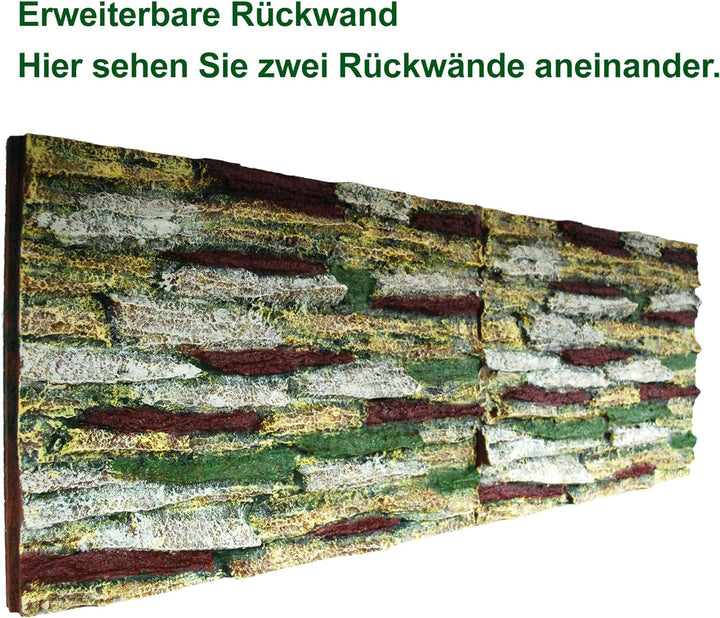 AQUARIUM PLÜDERHAUSEN Aquarien/Terrarien 3D-Rückwand 60 x 45 x 3-7 cm