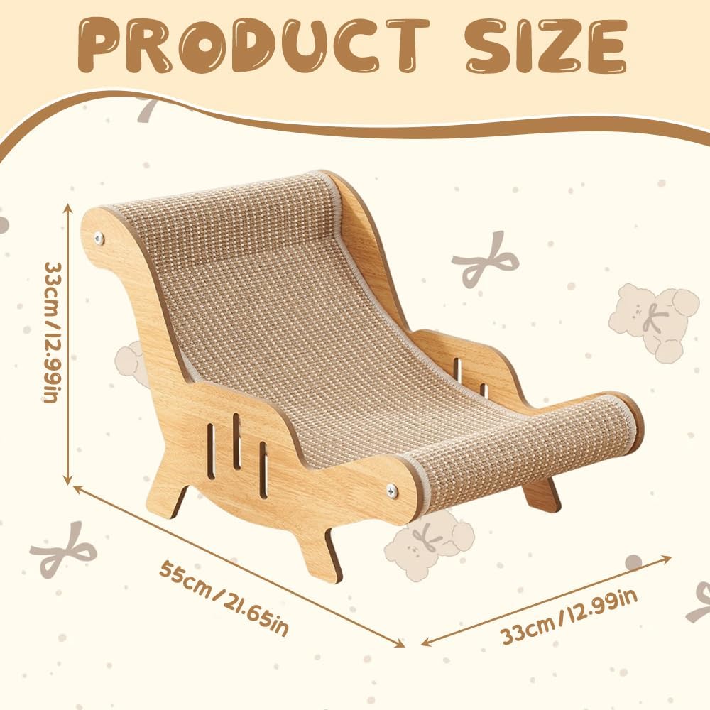 Katzenliege Sisal, Katzen Sisal Liegestuhl, Katzenkratzer Stuhl, Katzen Hängematte-katzen für Katzen