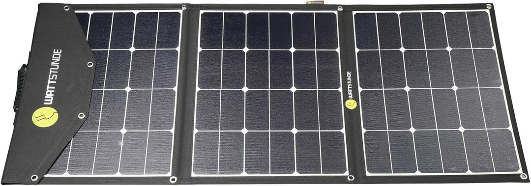 WATTSTUNDE Sunfolder Solartasche - Mobiles 12V Outdoor Solarpanel - faltbares Solarmodul ohne Ladere