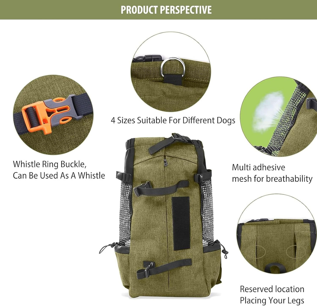 PETCUTE Hundetasche Hundetransporttasche Tragetasche für Hunde Katzen Wanderrucksack Seite Atmungsak
