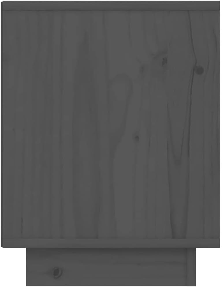 FIRBNUS Bedside Table Nachtkonsole Beistelltisch mit Stauraum Night Stand Nachttisch Grau 40x30x40 c