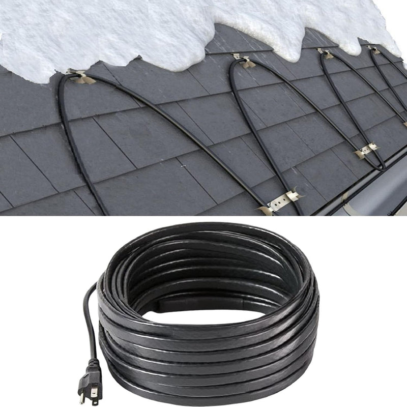 H&G Lifestyles 42M Elektrische Heizband für Dach Schnee Enteisungs Selbstregulierend Heizkabel Frost