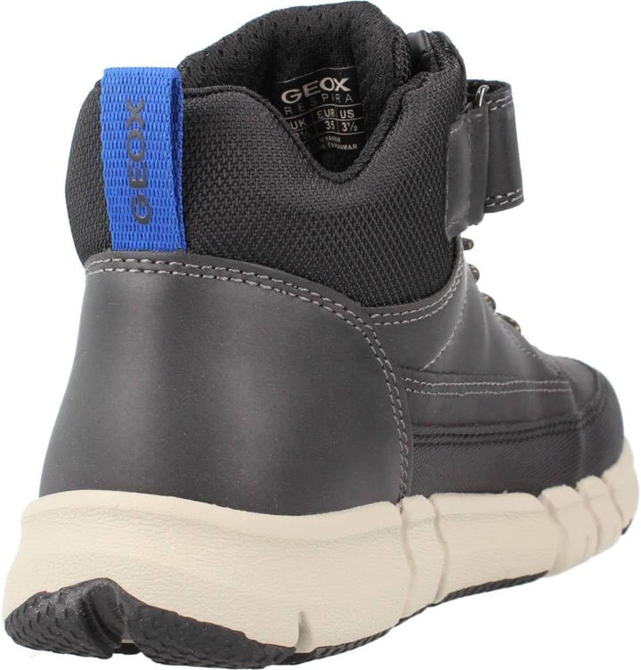 Geox Jungen J Flexyper Boy Sneaker 28 EU Schwarz, 28 EU Schwarz