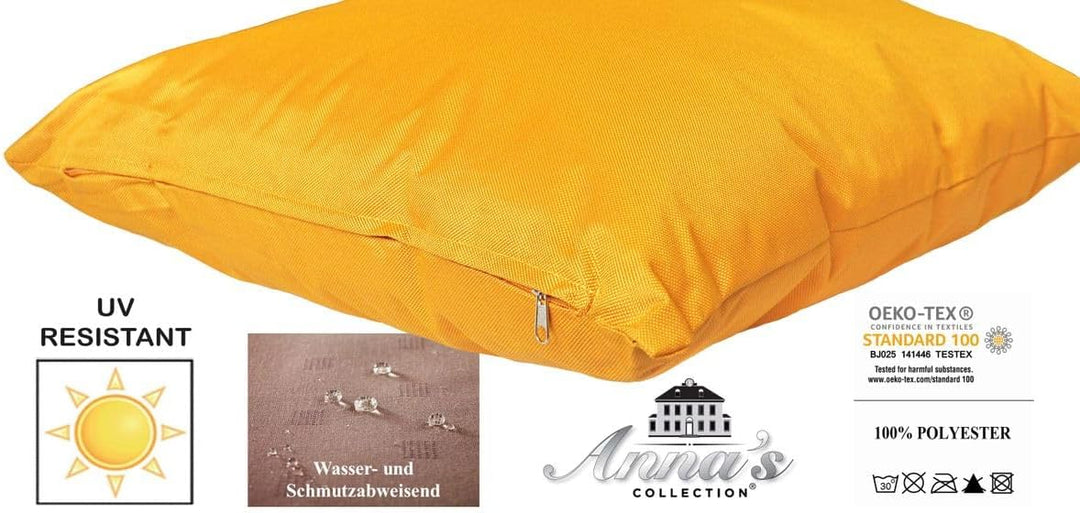 JACK 4X Outdoor Lounge Kissen 30x50cm viele Farben Dekokissen inkl. Füllung Wasserfest Sitzkissen Ga