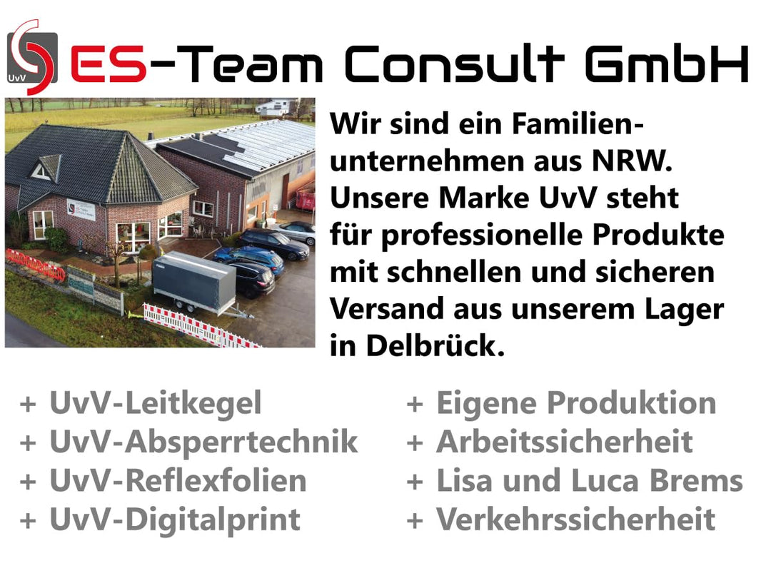 ES-Team UVAP80.04 Absperrpfosten Ø60mm x 1300 mm Stahl verzinkt, Herausnehmbar DIN 3223 Dreikant und