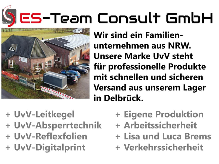 ES-Team UVAP80.04 Absperrpfosten Ø60mm x 1300 mm Stahl verzinkt, Herausnehmbar DIN 3223 Dreikant und