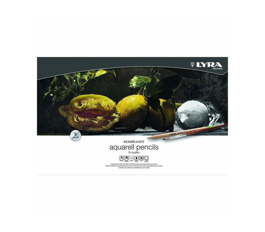LYRA 2011720 Rembrandt Aquarell - Metalletui mit 72 Aquarellstiften, farbig