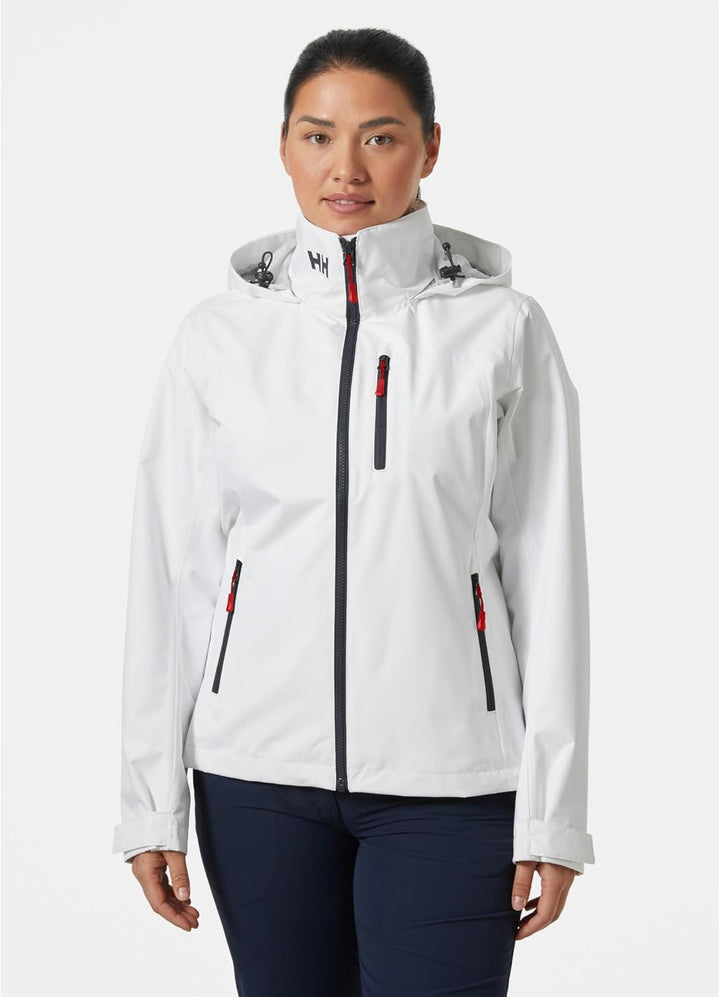 Helly Hansen Damen Crew Hooded Jacket 2.0 Kapuzenjacke (1er Pack) XS 001 White, XS 001 White