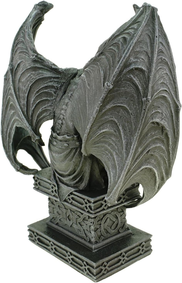 Vogler Midnight Demon mit Schwingen auf Sockel Dämon Gargoyle 19 cm Figur