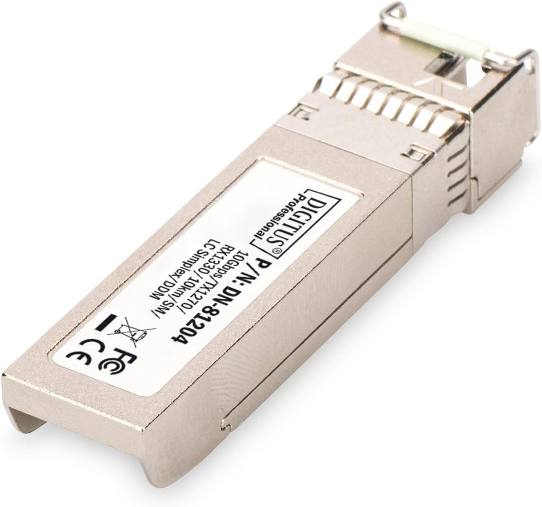 DIGITUS 10 Gbit Universal SFP+ Modul, Mini GBIC, Singlemode, LC Simplex (BiDi), Tx 1270 / Rx 1330, 1