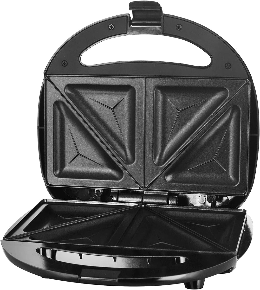 Emerio Doppel Sandwich Maker, BPA frei, klassische Form für dreieckiges Sandwich, leicht zu reinigen