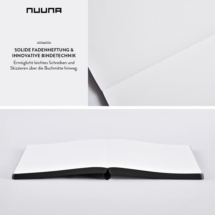 Nuuna Notizbuch A5+ | Graphic L - Berlin | Dotted Journal | 3,5mm Punktraster | 256 nummerierte Seit