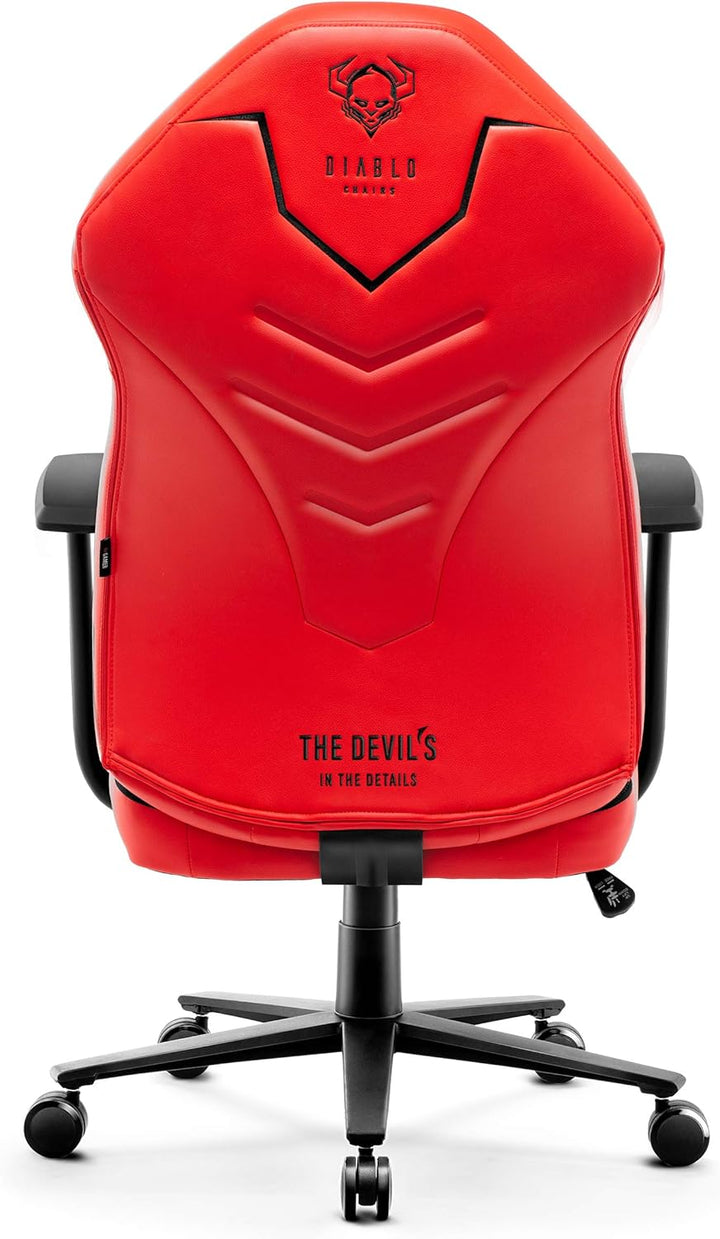 Diablo X-Gamer 2.0 Gaming Stuhl Bürostuhl Stoffbezug Ergonomisches Design Lendenwirbelkissen Softpad